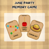 JUNE PARTY MEMORY GAME