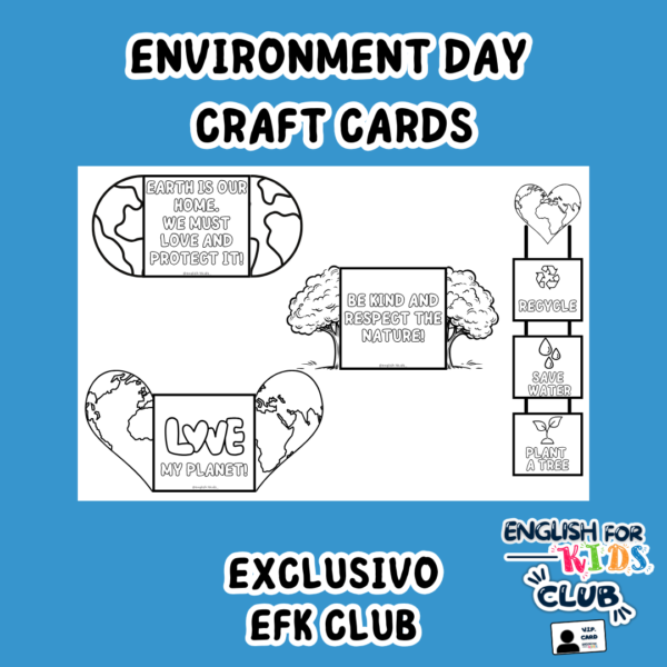ENVIRONMENT DAY CRAFT CARDS - EXCLUSIVO EFK CLUB