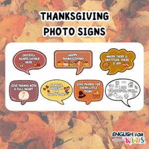 THANKSGIVING PHOTO SIGNS