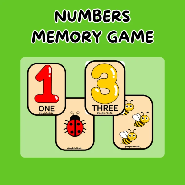 NUMBERS MEMORY GAME