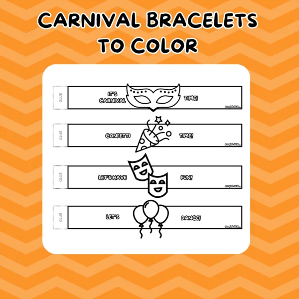 CARNIVAL BRACELETS TO COLOR