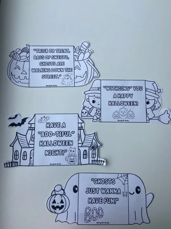 HALLOWEEN CRAFT CARDS - Imagem 3