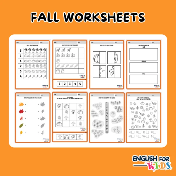 FALL WORKSHEETS
