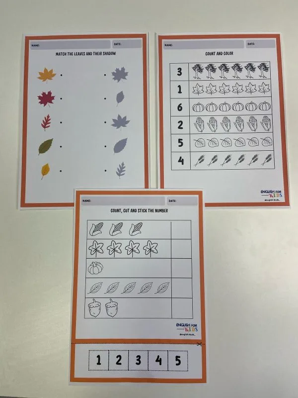 FALL WORKSHEETS - Image 4