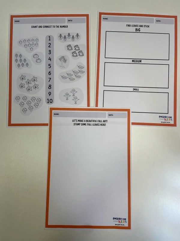 FALL WORKSHEETS - Image 2