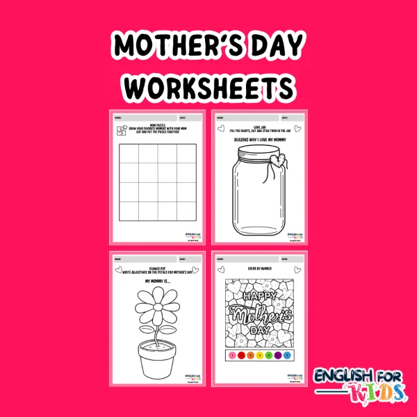 MOTHER'S DAY WORKSHEETS